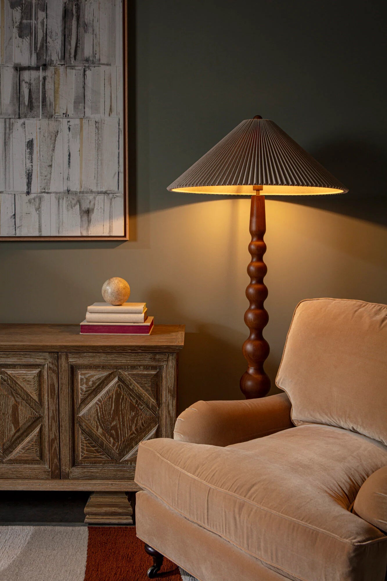 Kobe walnut floor light