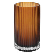 Large Bronze Smoked Glass Vase