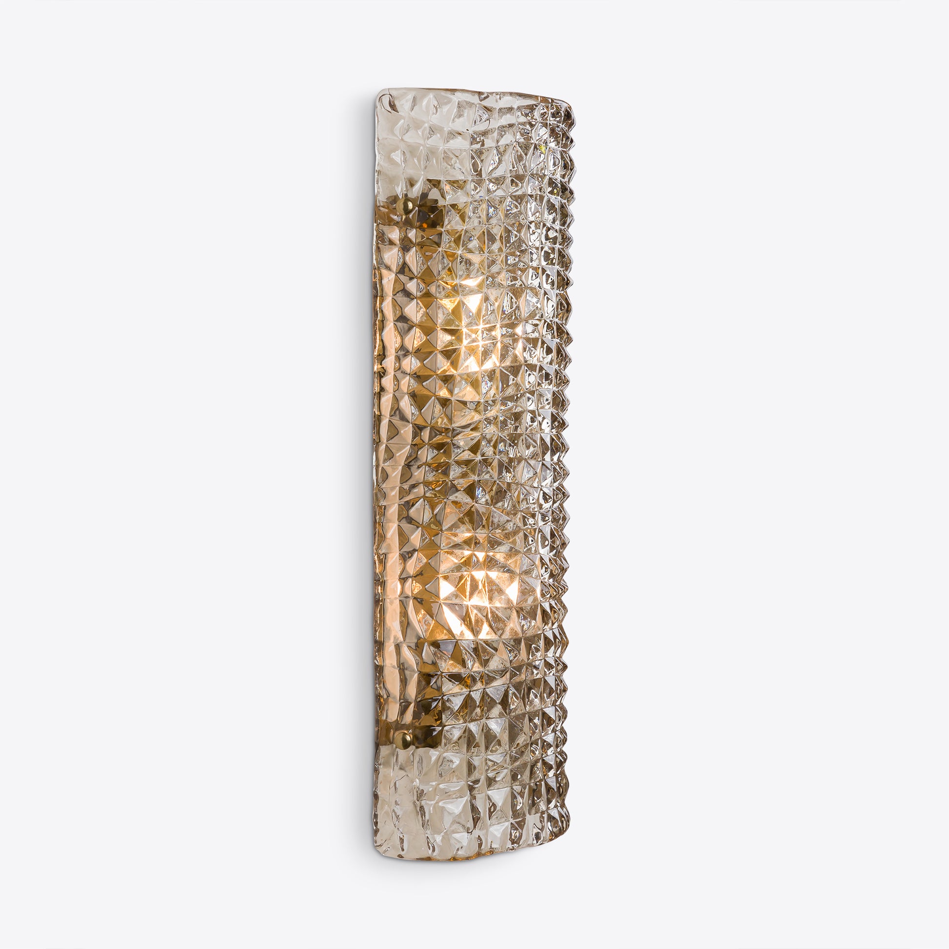 Large Torino Crystal  and Gold  Wall Light