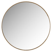 Slim round Antique Gold Mirror 
