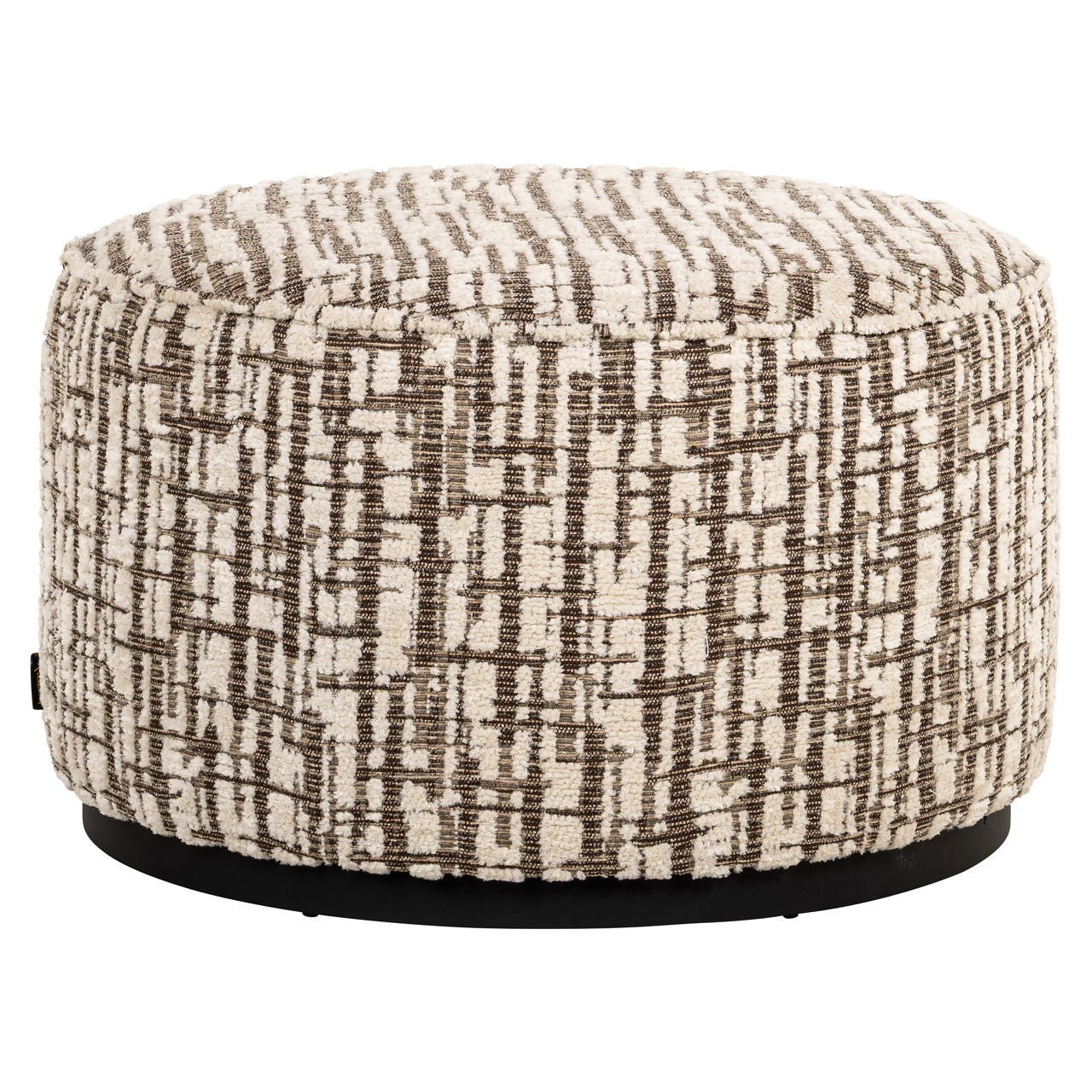 Lexia Accent Pouffe 70 cm in Upholstered Fabric