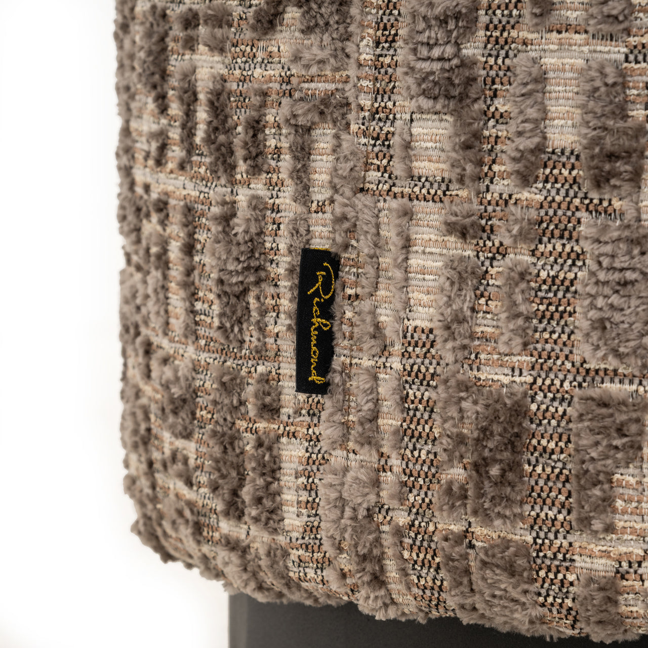 Taupe Accent pouf 