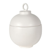 Off White Ceramic Lidded Jar