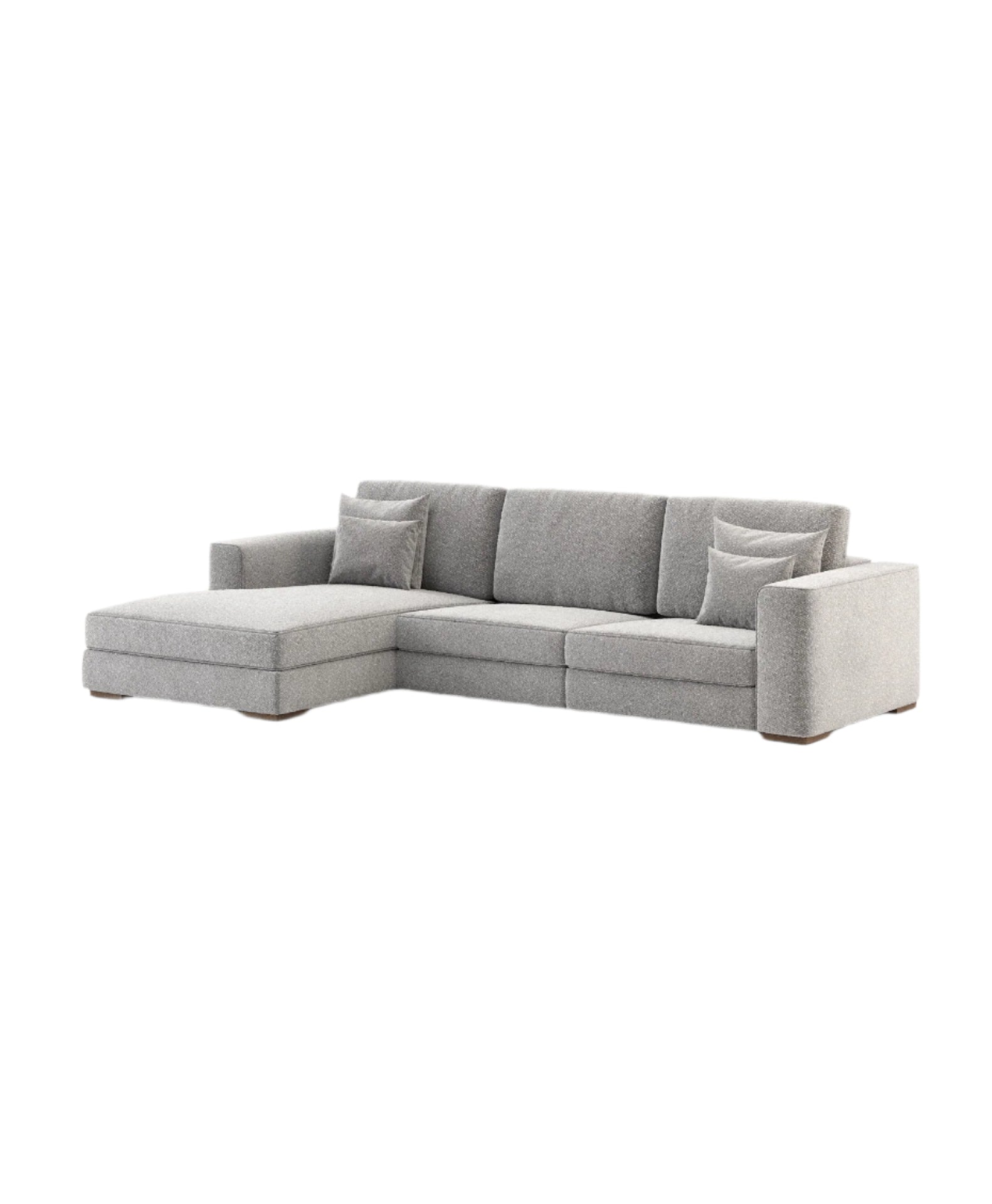 Luxury Grey_sofa_with_chaise_longue_ Laskasas