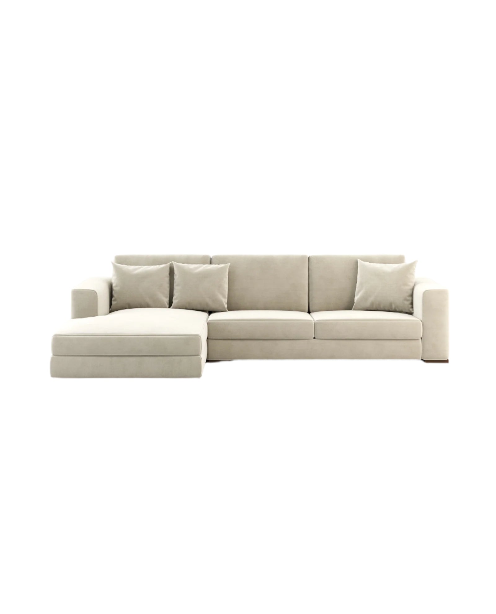 Luxury cream sofa_with_chaise_longue_ Laskasas