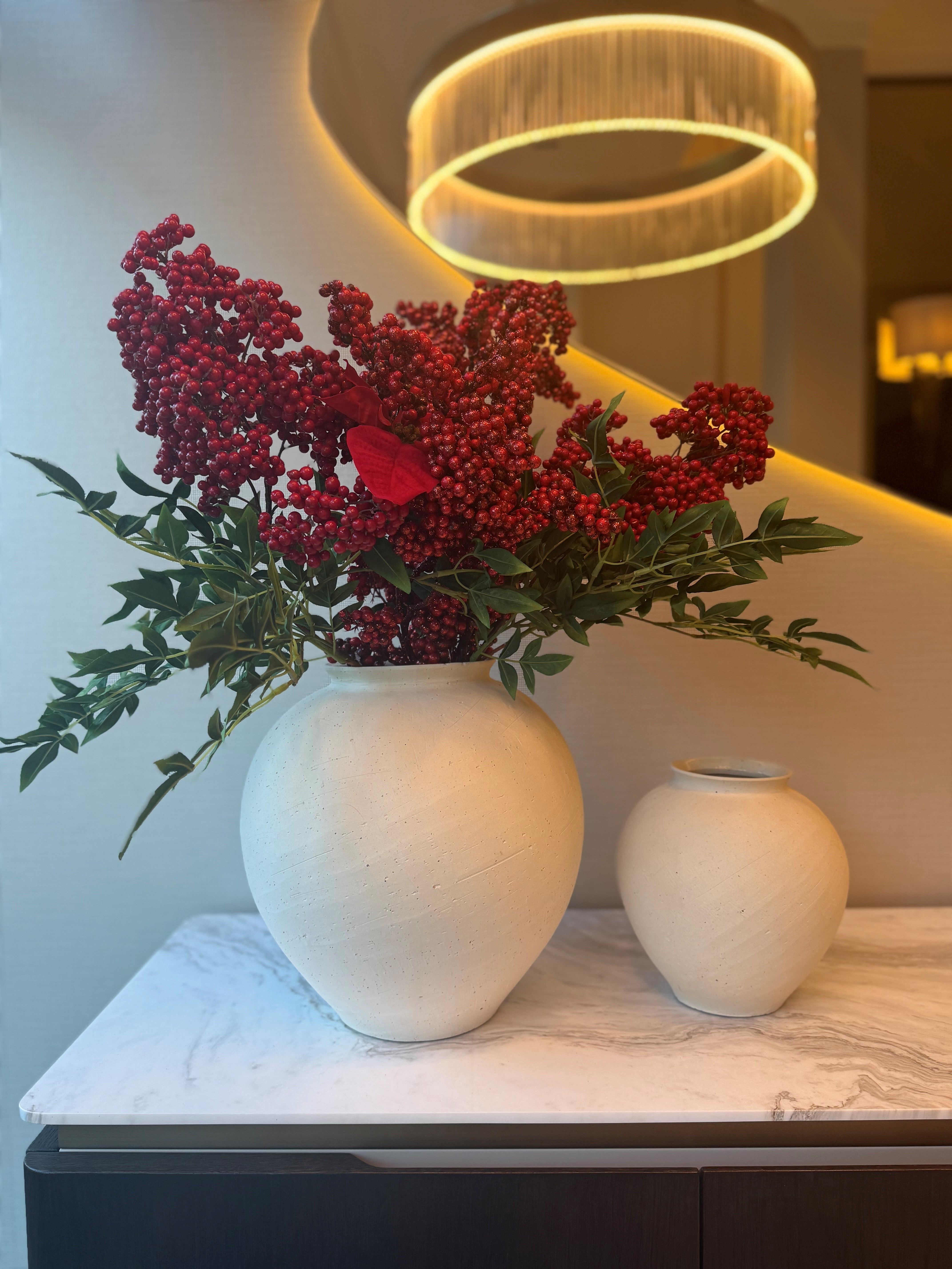 Luxury Red Berry Artiicial Christmas Flowers