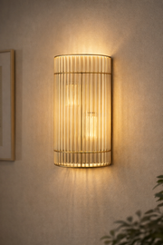 Antique Brass Wall Light 