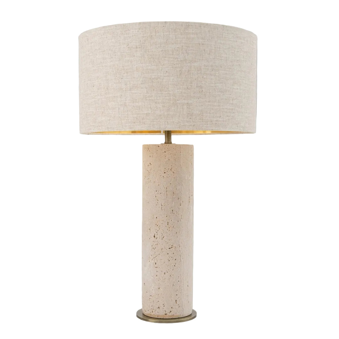 Malta Brass and Timber Table Lamp