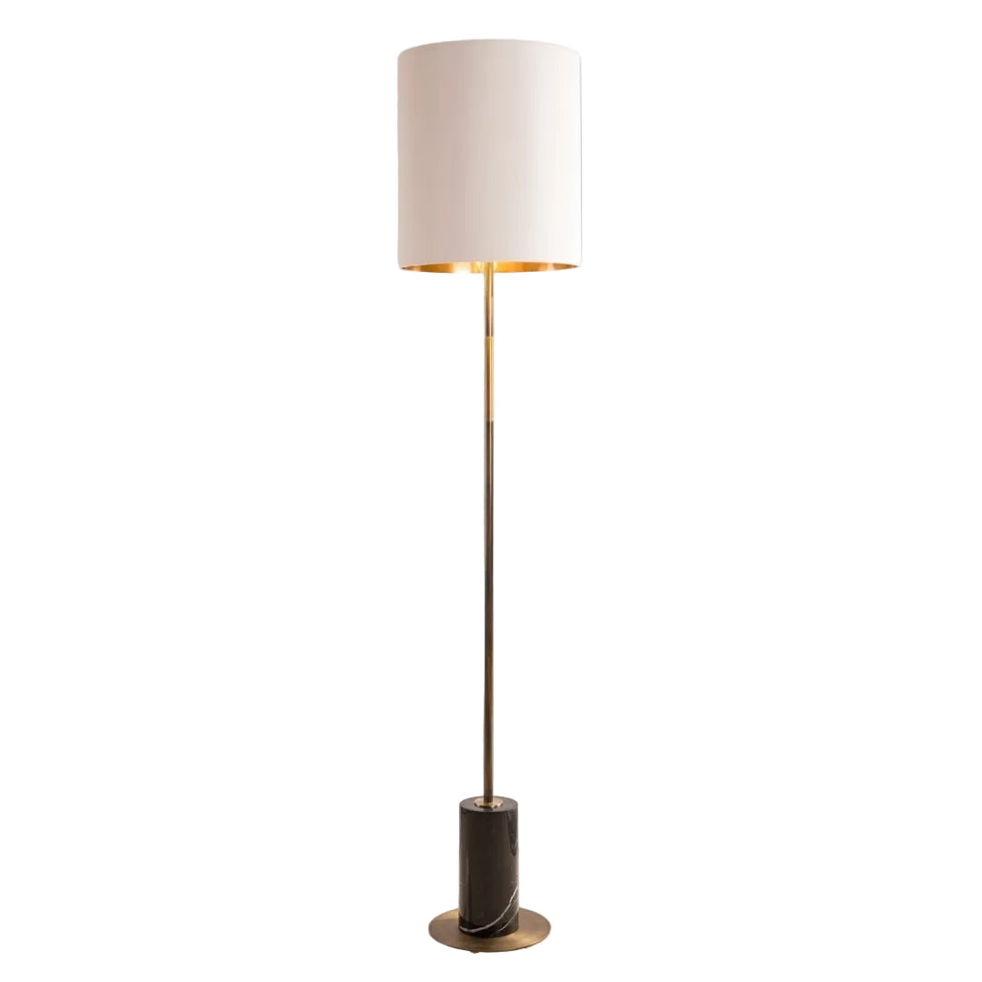 Maxim Sculpted Brass Floor Lamp