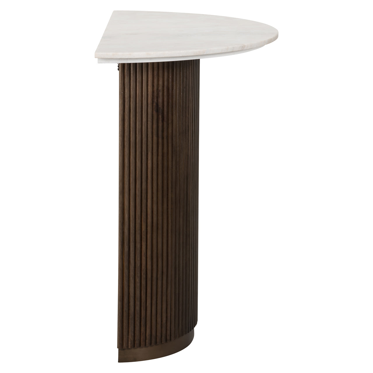 Luxury marble console table dark wood base hallway furniture