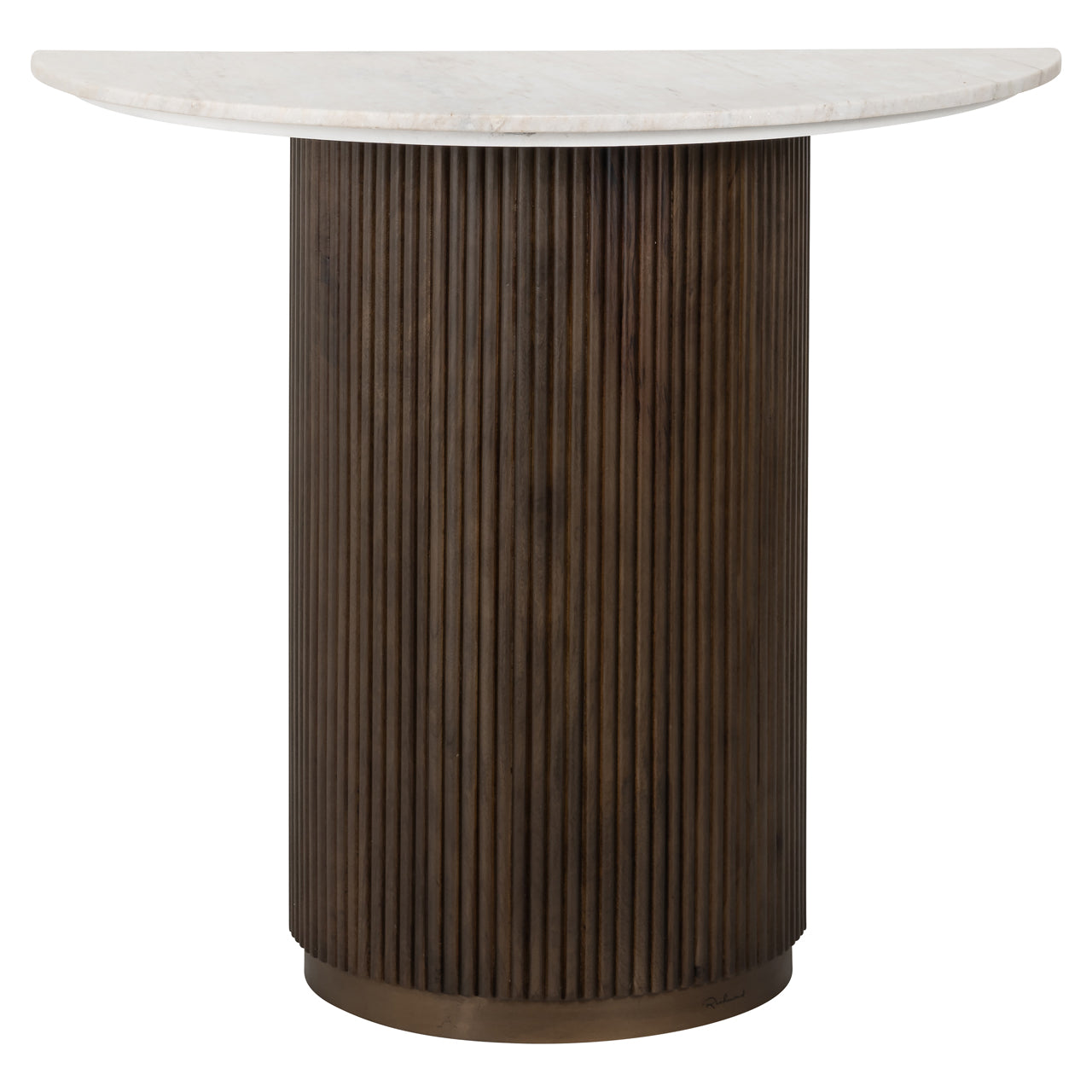 uxury marble console table dark wood base hallway furniture