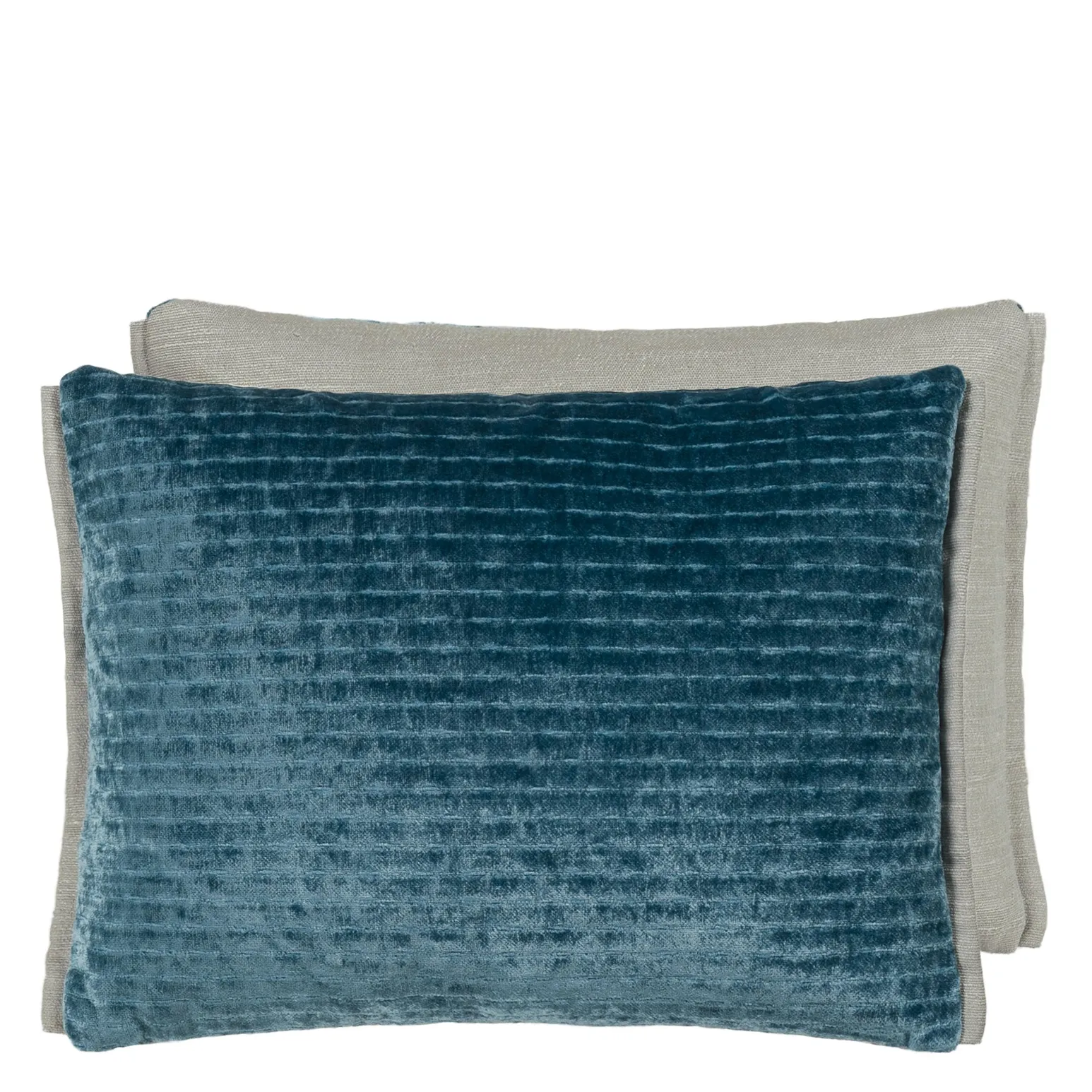 Mazarin Teal Velvet Cushion