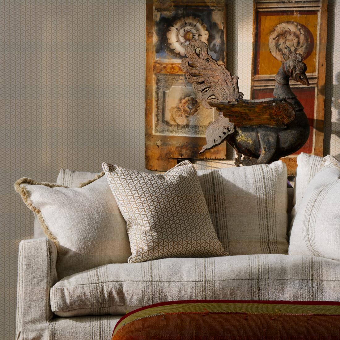 Monte Almond Cushion Andrew Martin