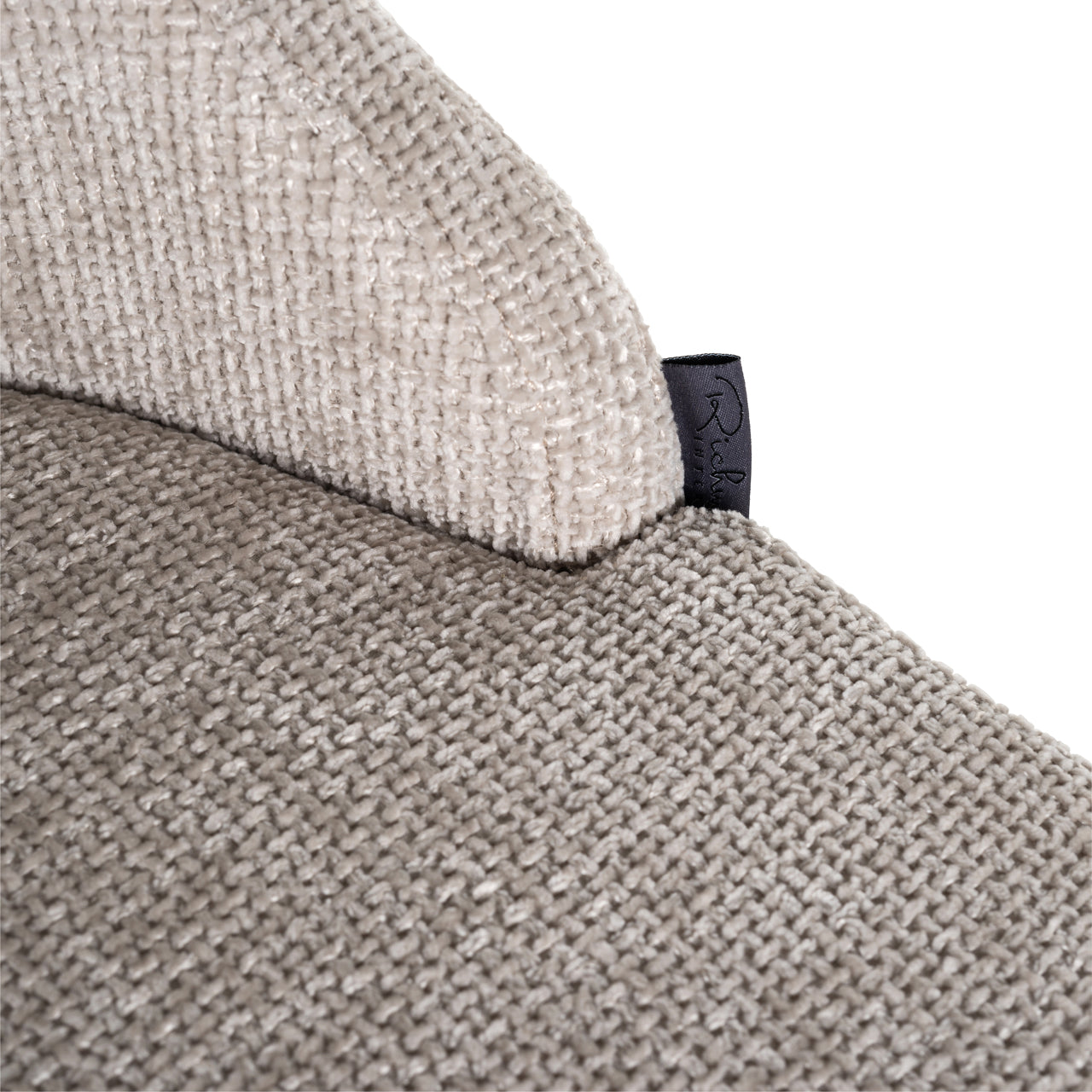 Upholstered bar stool set with warm metal base