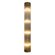 Long antique brass wall lamp