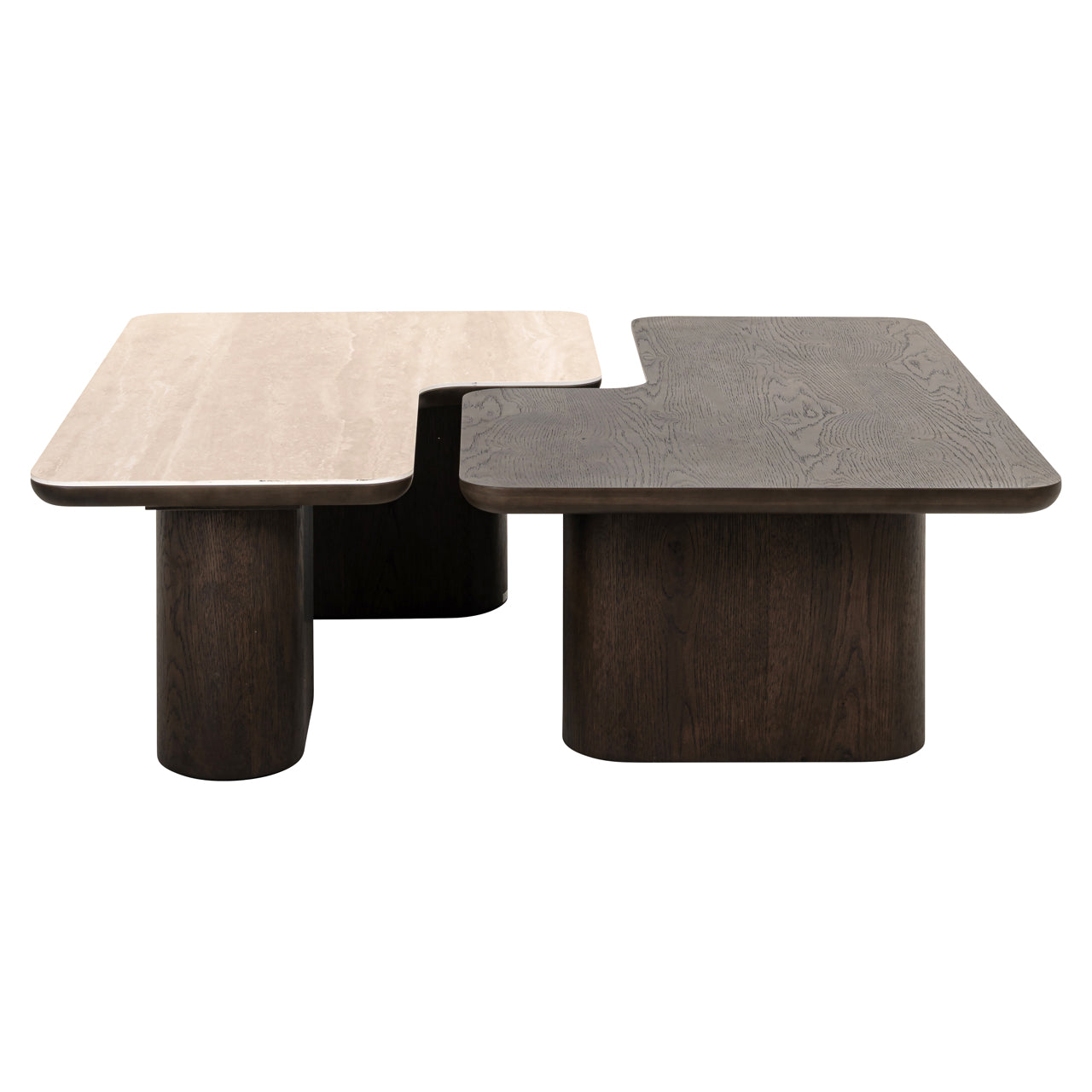 Norell Nesting Coffee Tables in Brown Wood