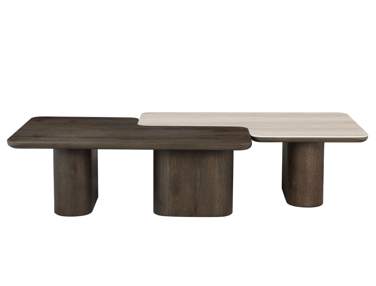Norell Nesting Coffee Tables in Brown Wood