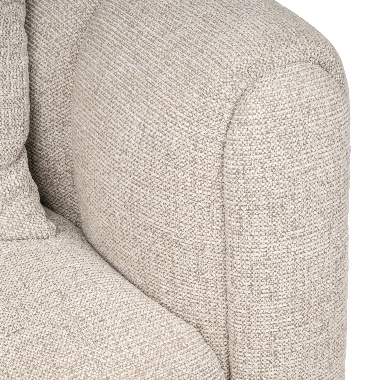 Beige tufted luxury sofa
