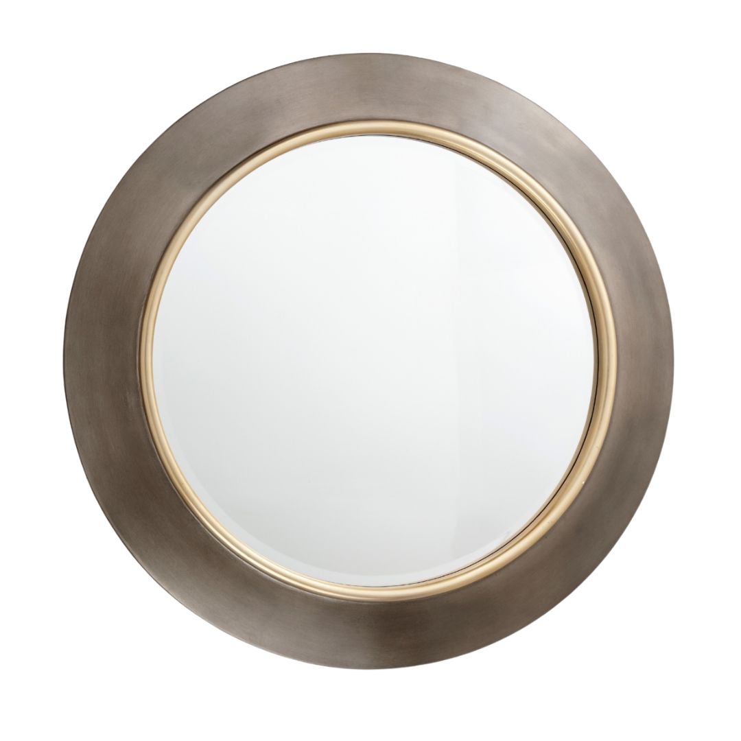Brushed Gun Metal Mirror