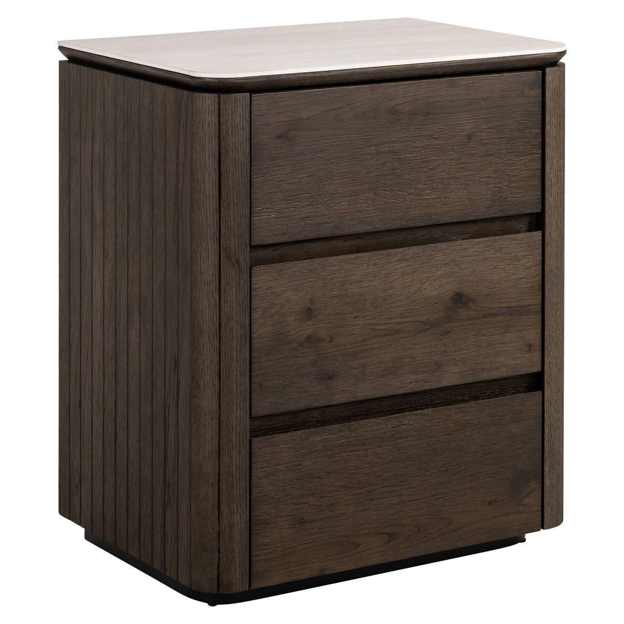 Ritz Bedside Table in Brown Wood
