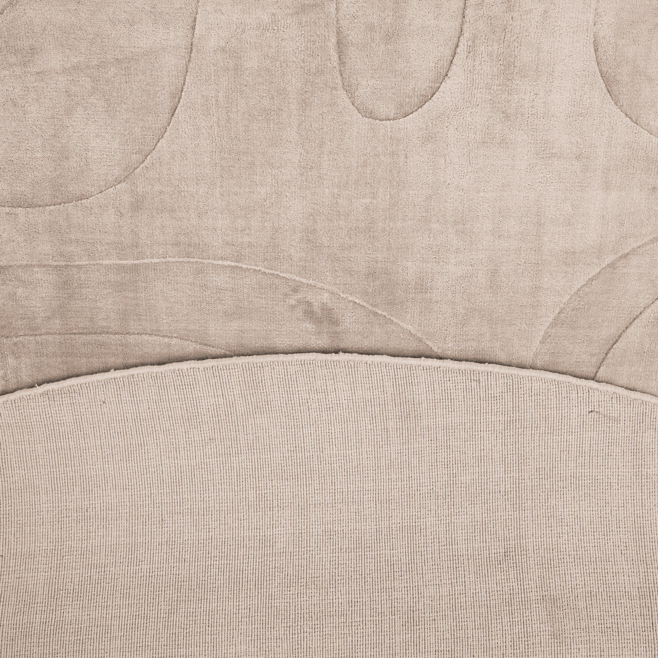 Round Arden Weave rug with modern woven texture