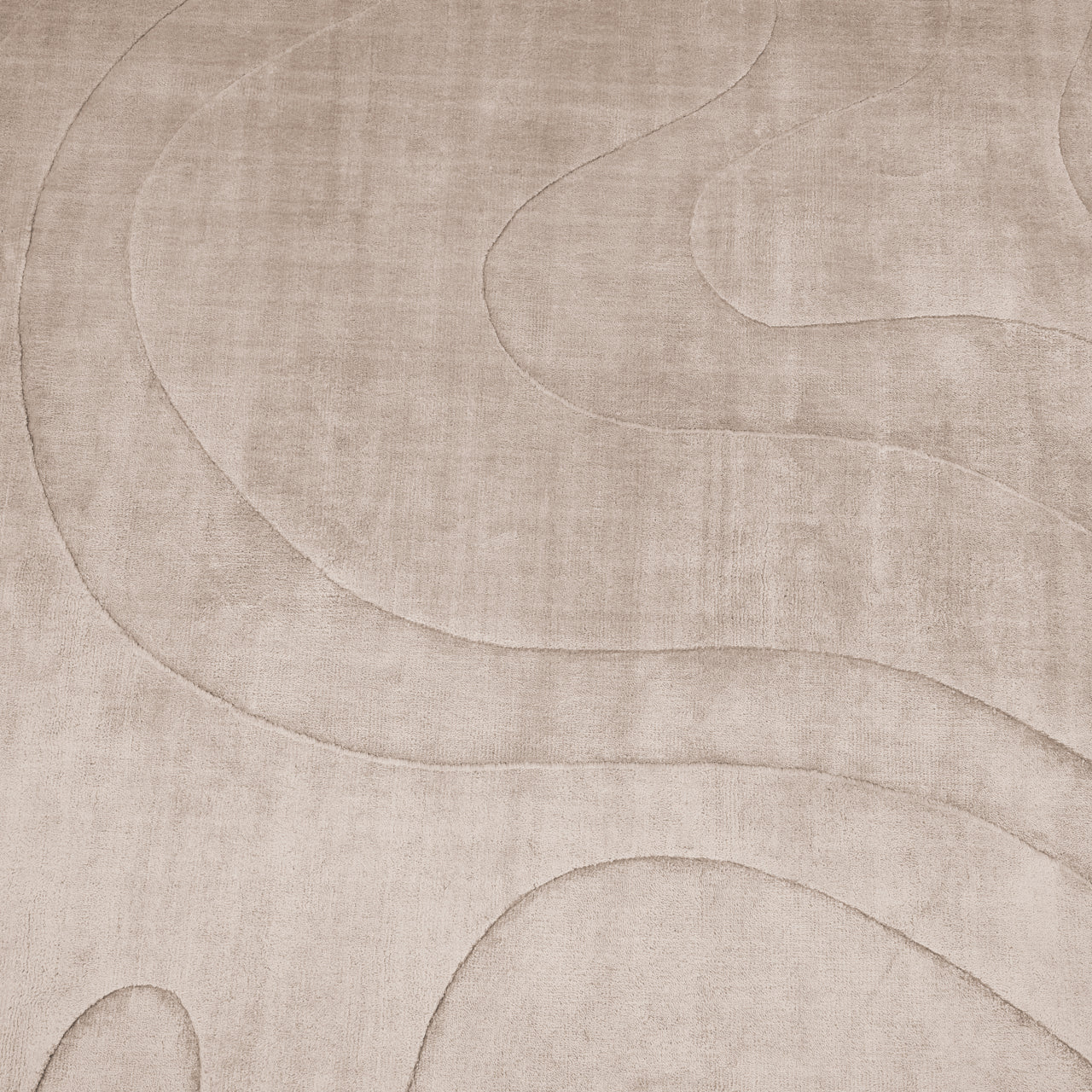 Round Arden Weave rug with modern woven texture