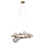 Solenne Chandelier In Brushed Gold