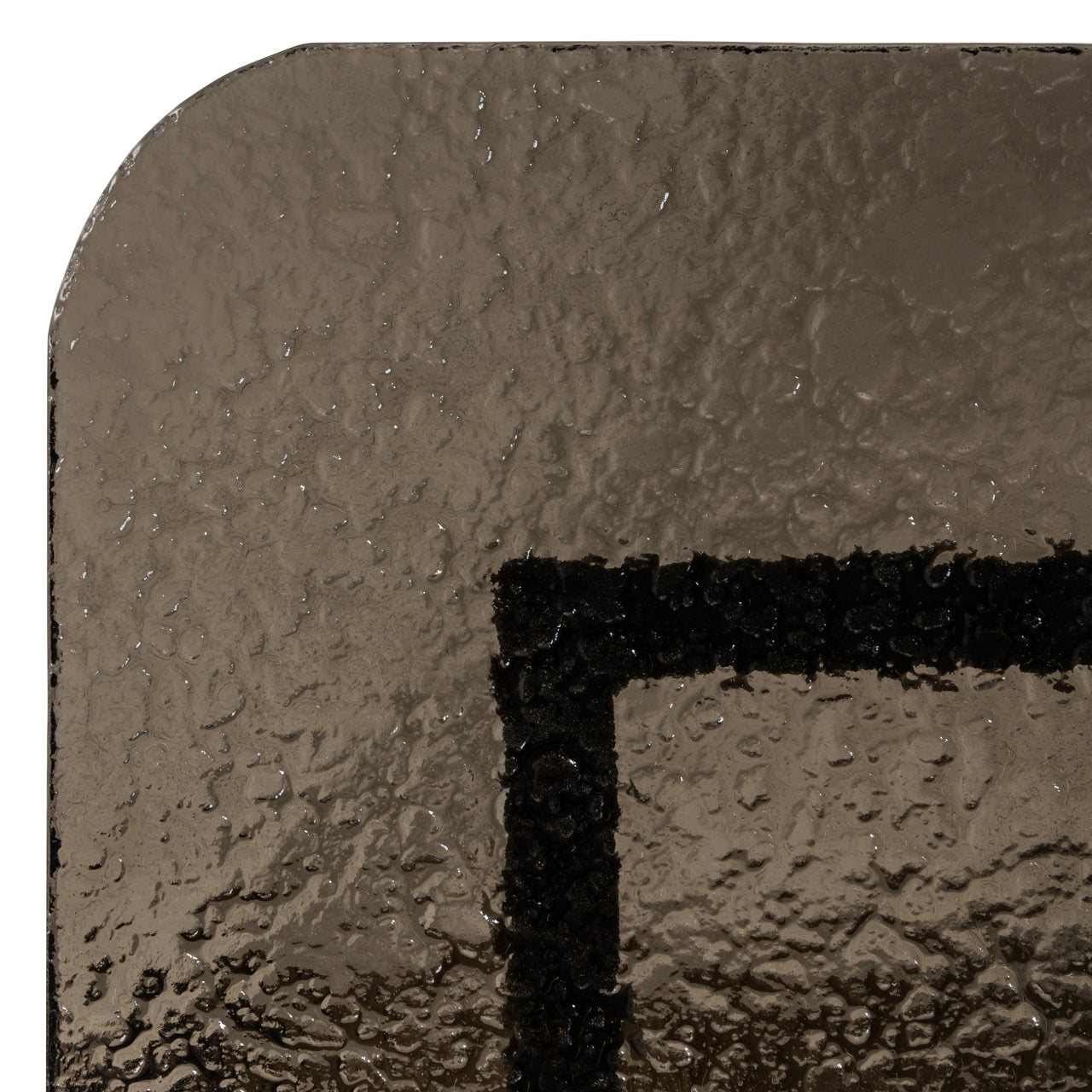 Dark nesting coffee tables with metal legs