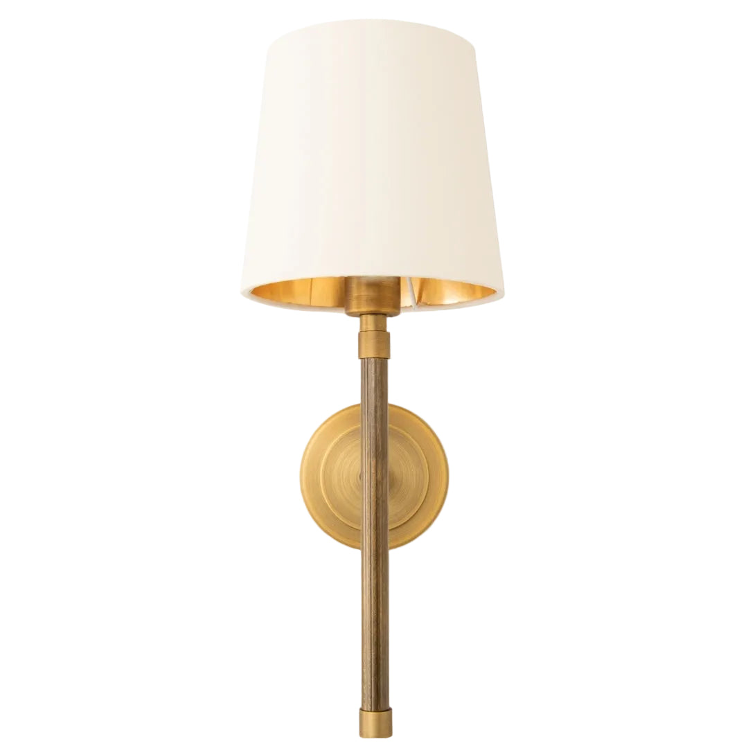 Tirso Brass and Opal Wall Light
