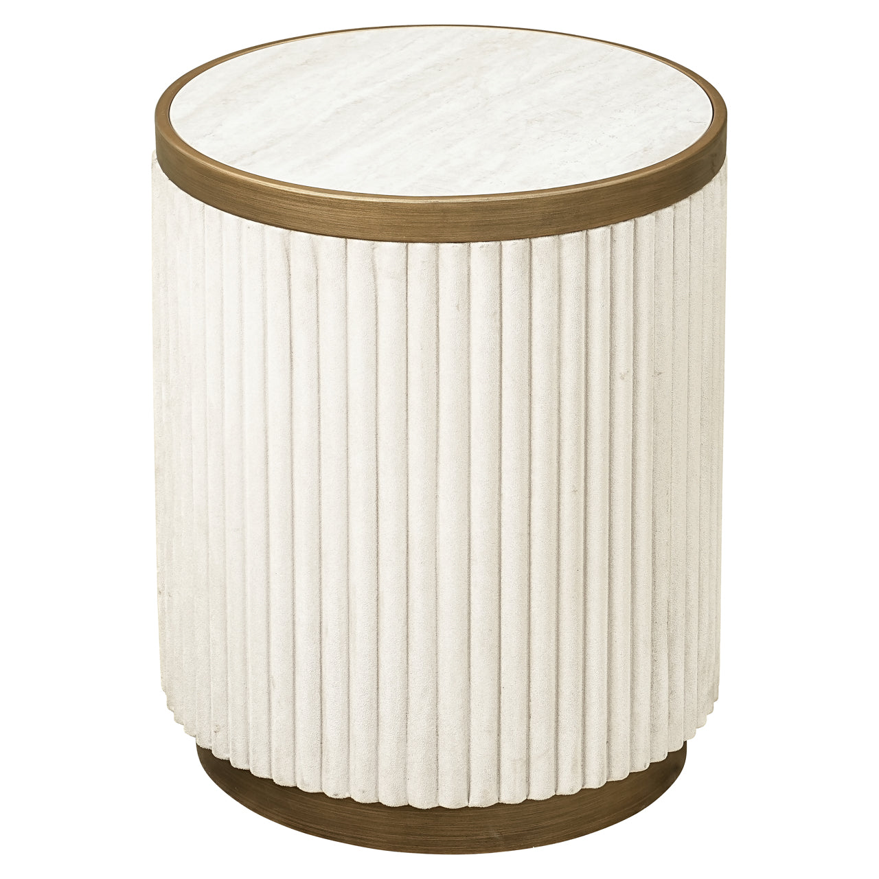 Tivoli round end table with ceramic top