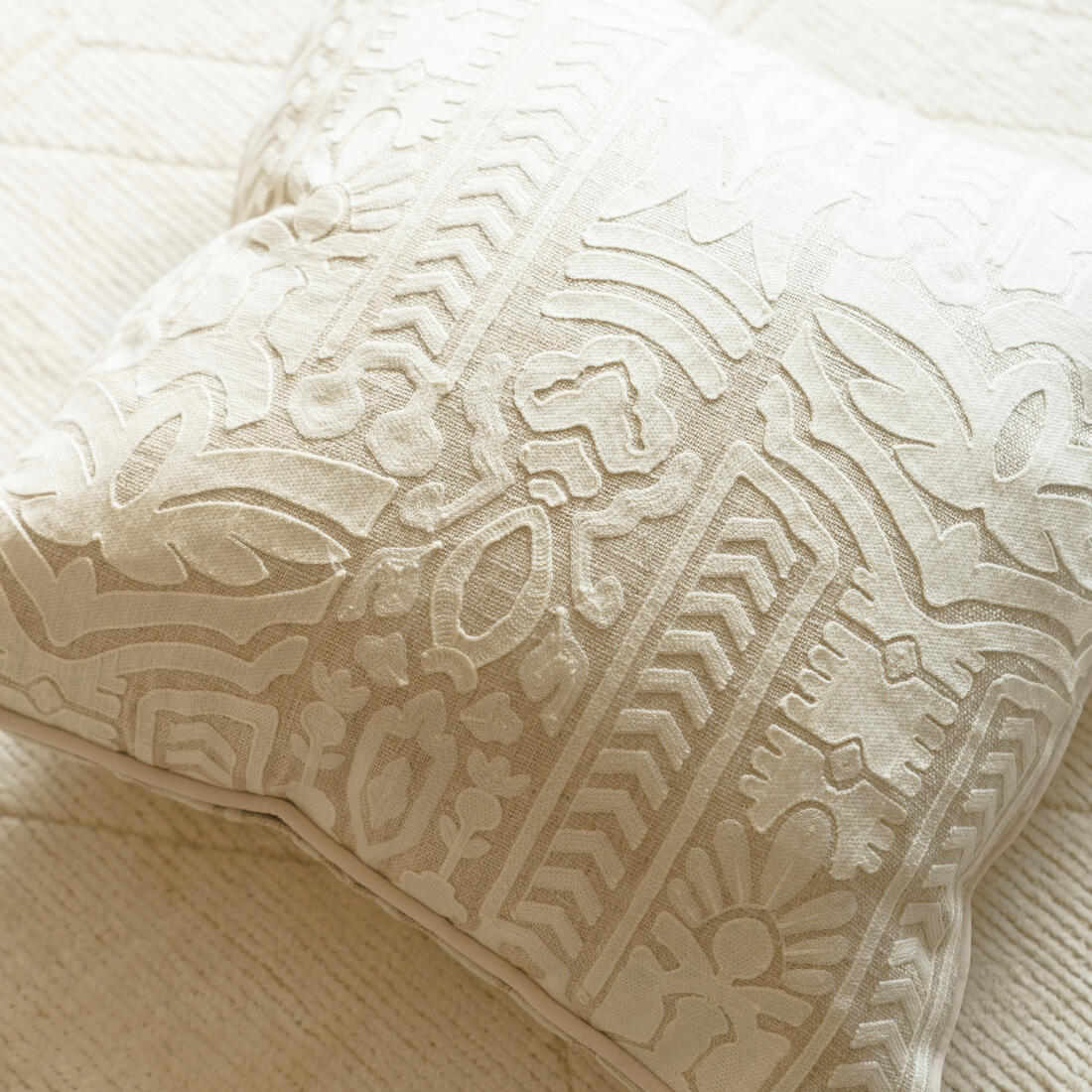 Totem Ivory Cushion Geometric 
