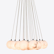 Contemporary Alabaster globe pendant chandelier