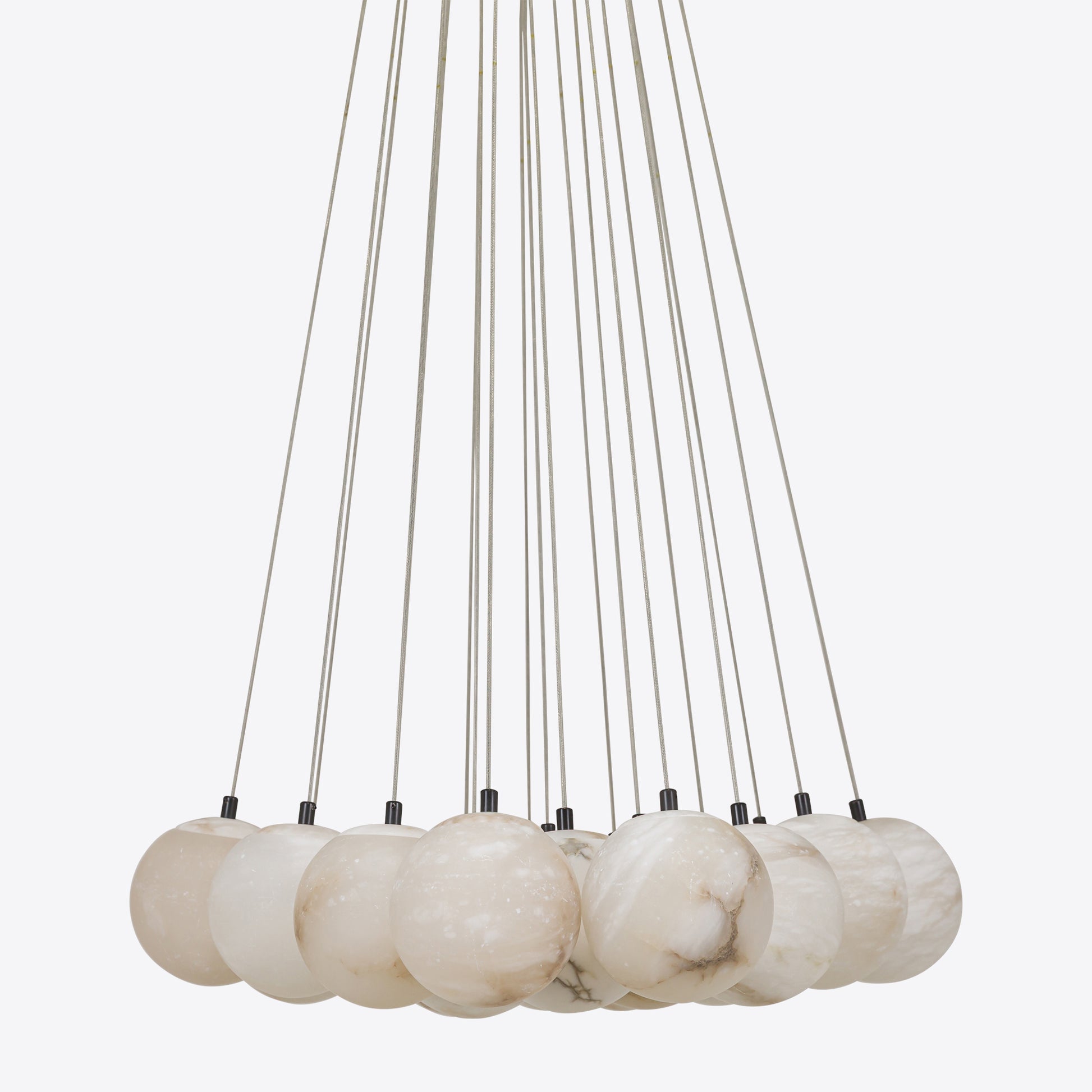Contemporary Alabaster globe pendant chandelier