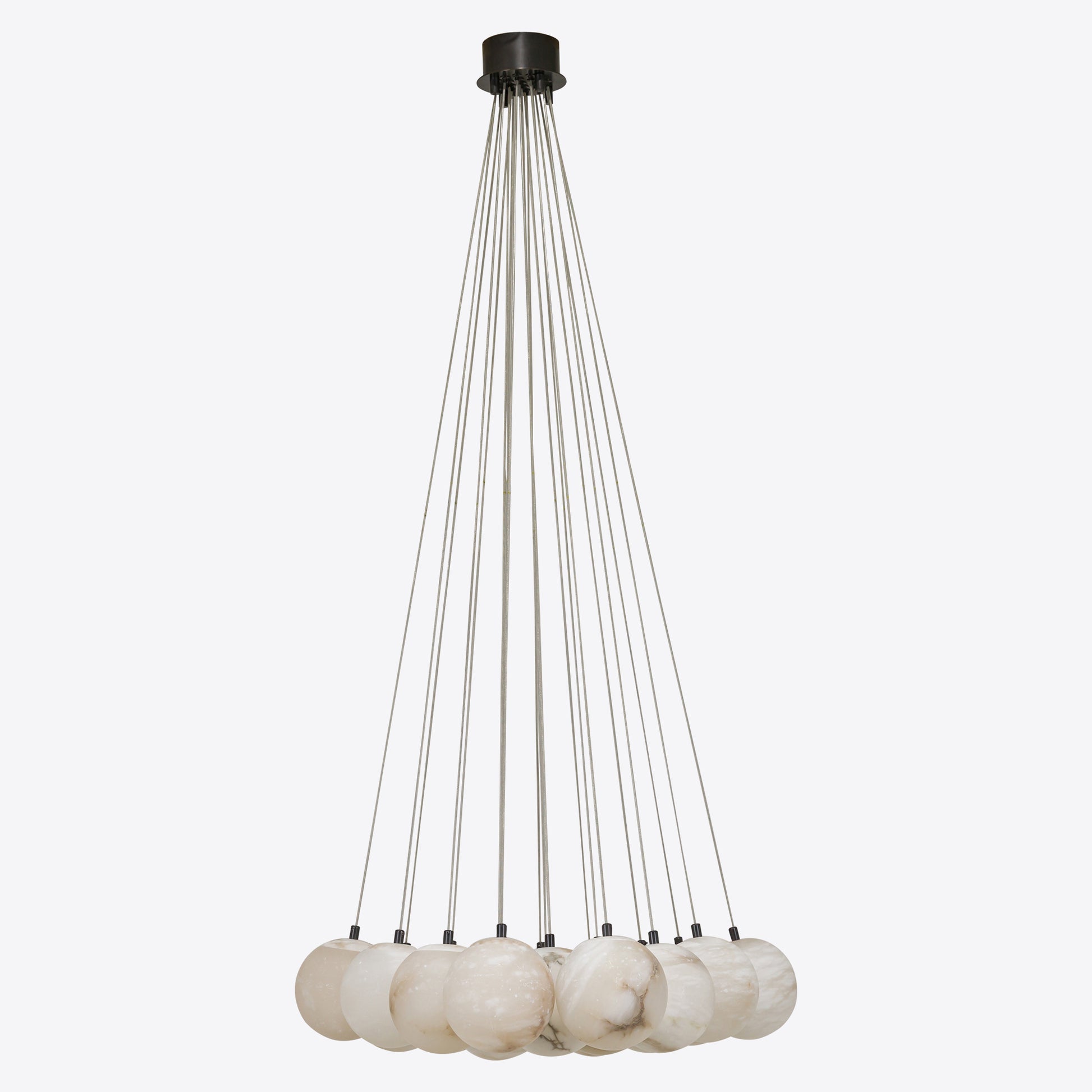 Contemporary Alabaster globe pendant chandelier