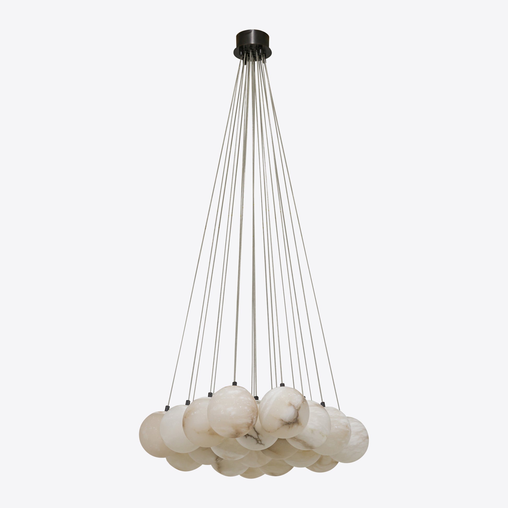 Contemporary Alabaster globe pendant chandelier