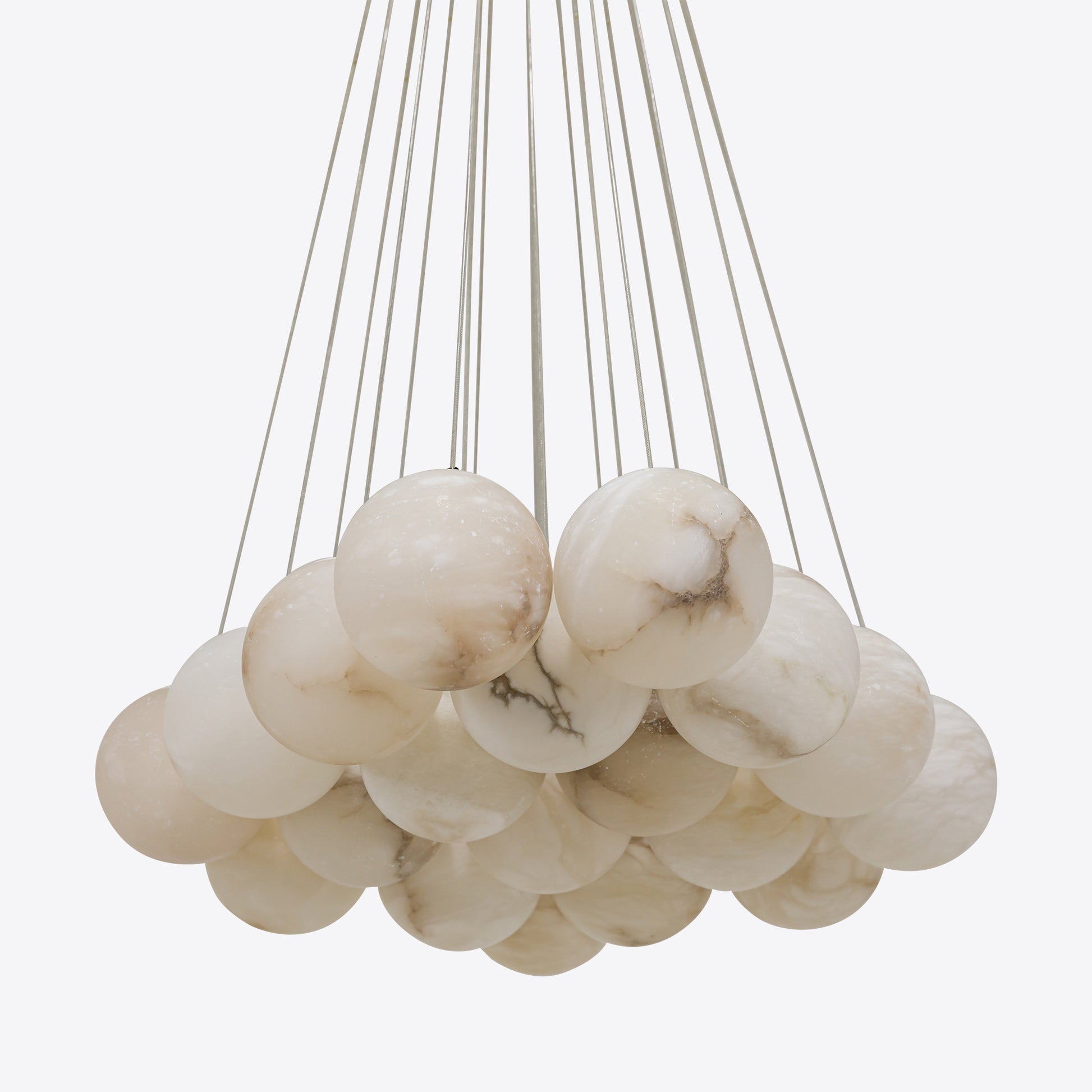 Contemporary Alabaster globe pendant chandelier