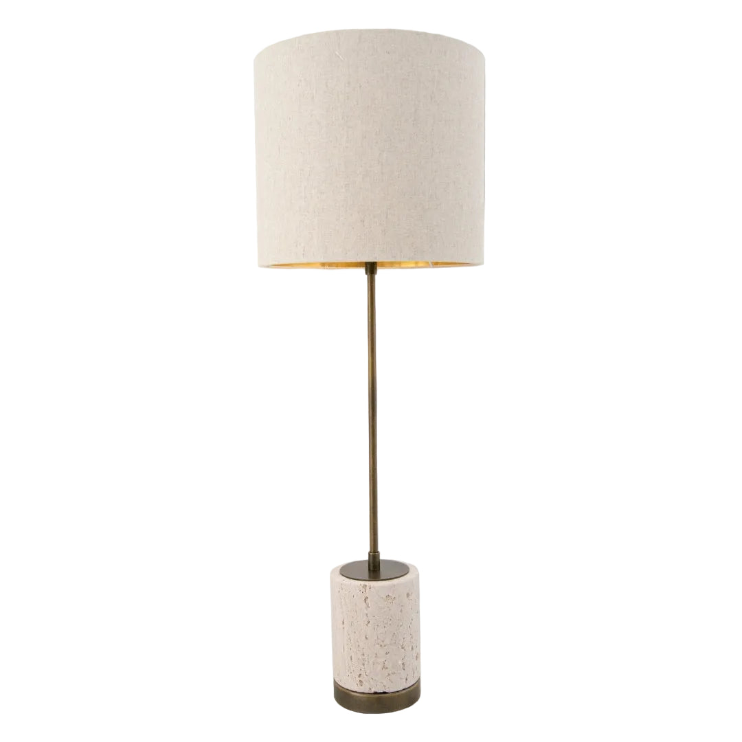 Valter Brass and Timber table Lamp