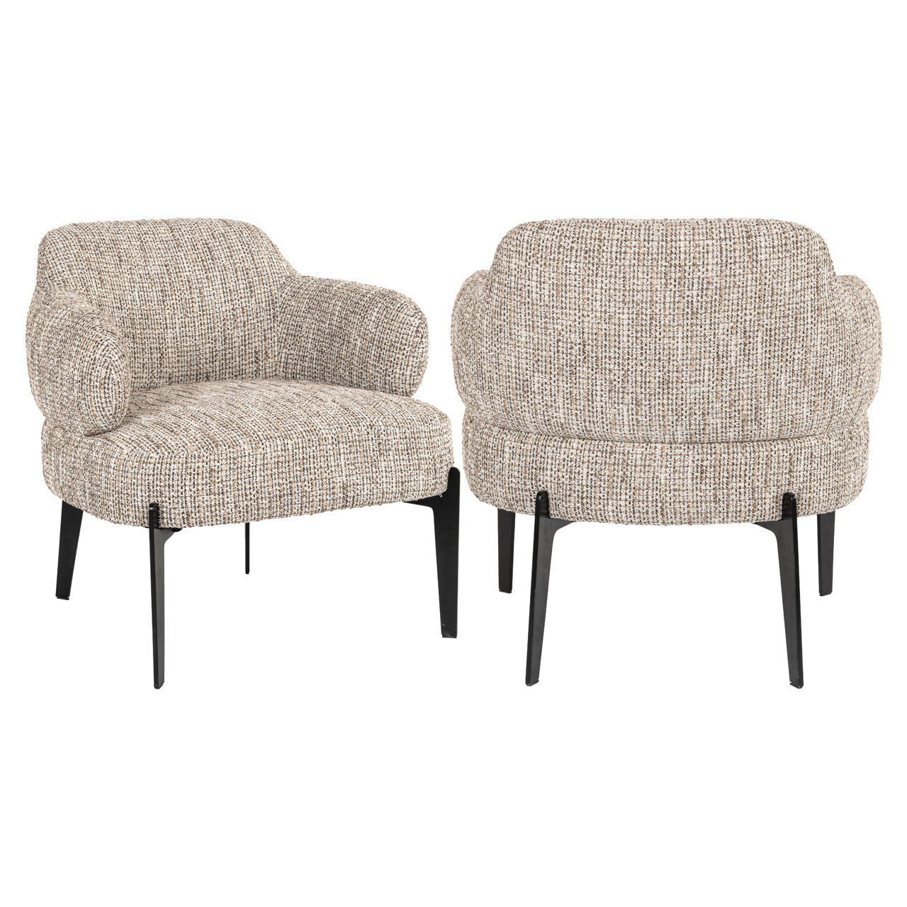 Venus Organic Lounge Chair in Natural Fabric