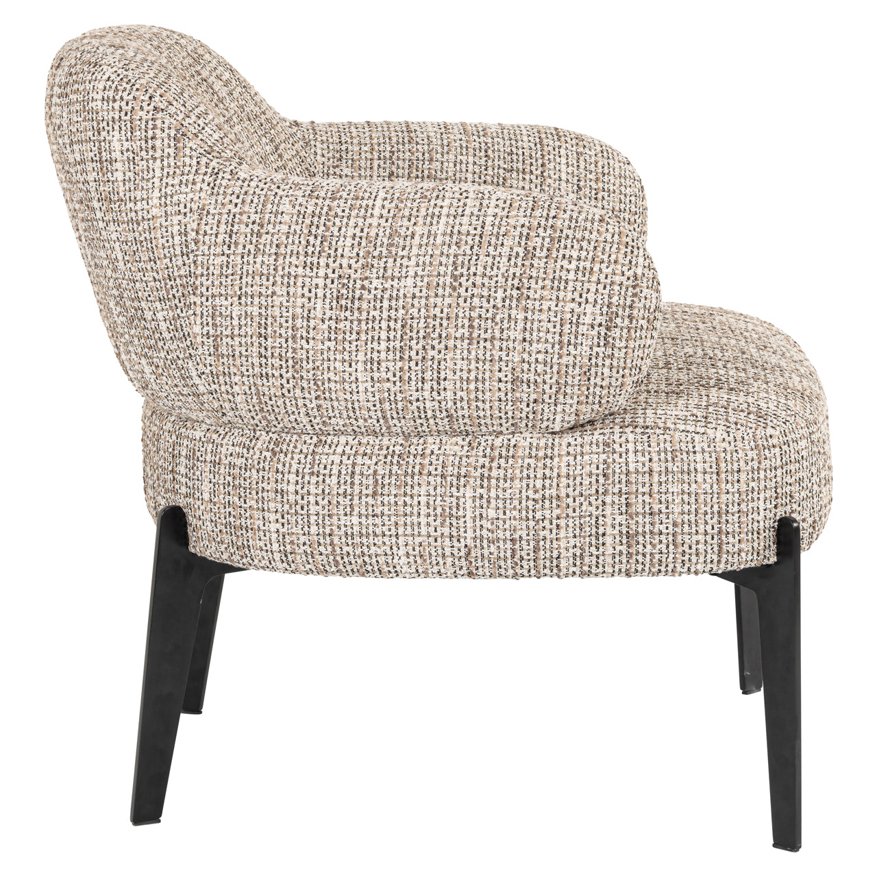 Venus Organic Lounge Chair in Natural Fabric
