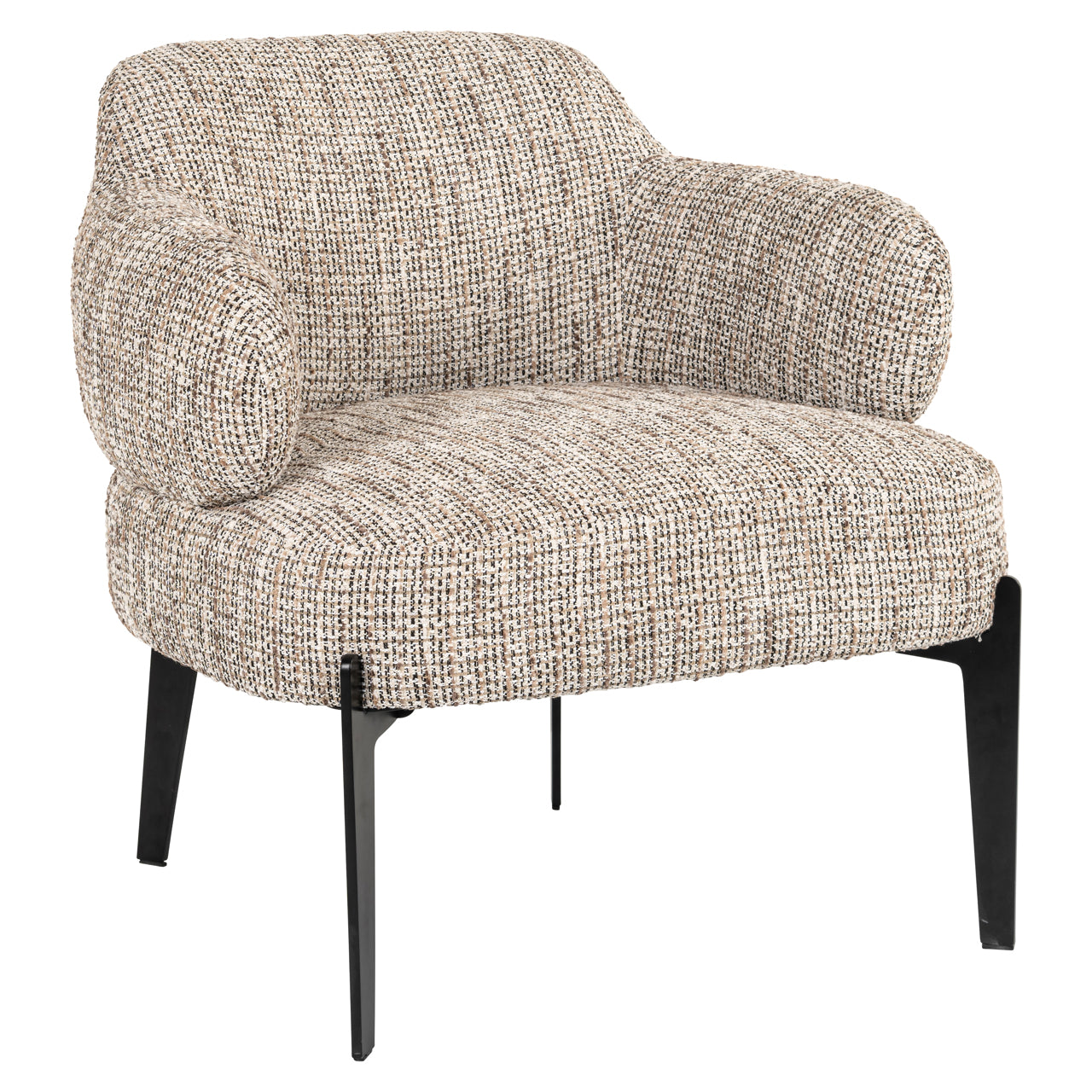 Venus Organic Lounge Chair in Natural Fabric