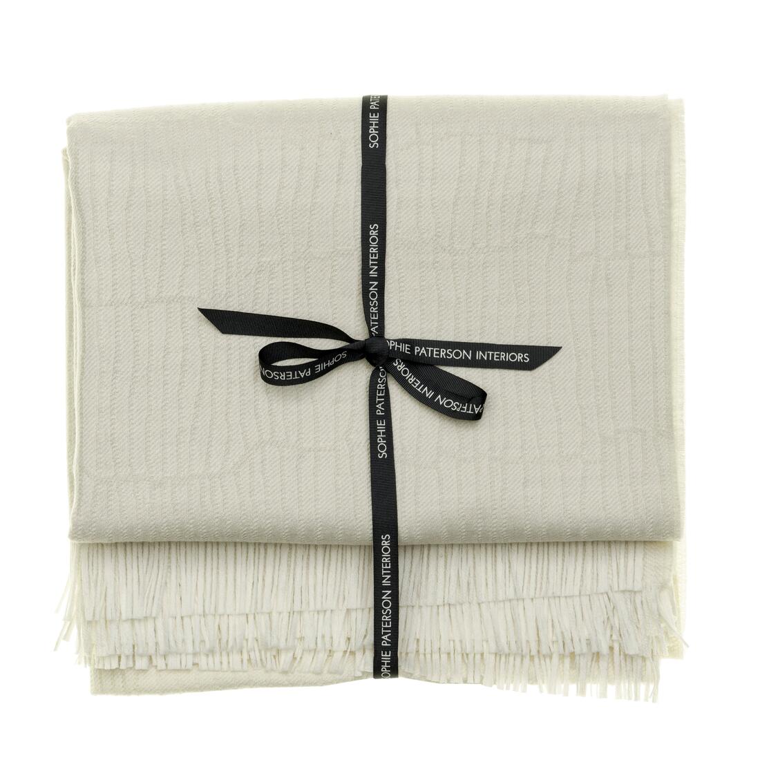 Canale Throw Ivory Andrew Martin