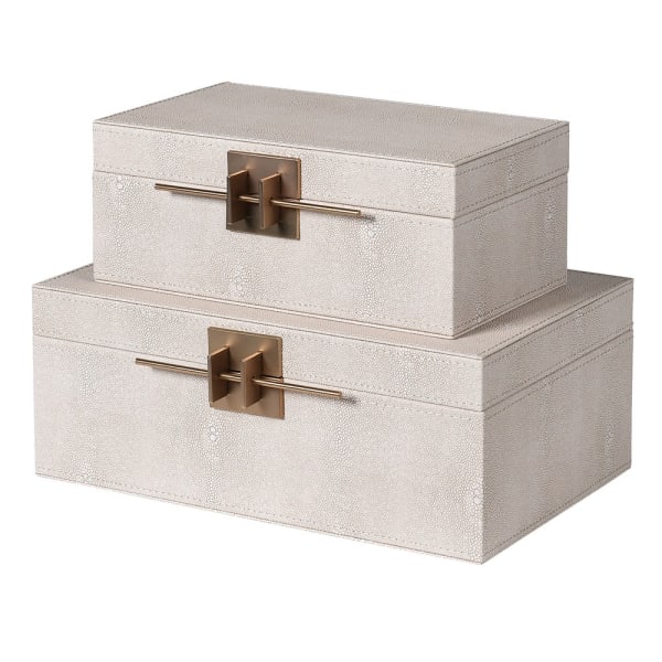 shagreen storage boxes